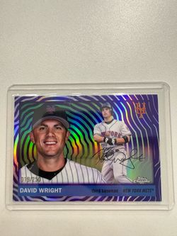 David wright out of a tops chrome platinum! /250