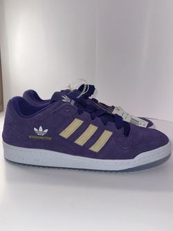 US Men's 13 NCAA x Adidas Forum Low "Washington Huskies" Team Issued NWT Suede