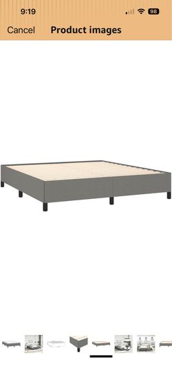New in box Queen in platform bed frame