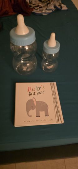 1st Baby Book And Bottle Piggy Banks