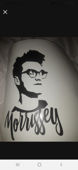 Morrissey graphic window decal sticker
