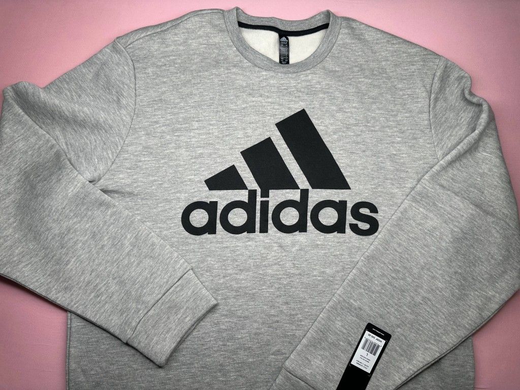 ADIDAS GRAY SWEATER SHIRT CLOTHES MEN SIZE L A5