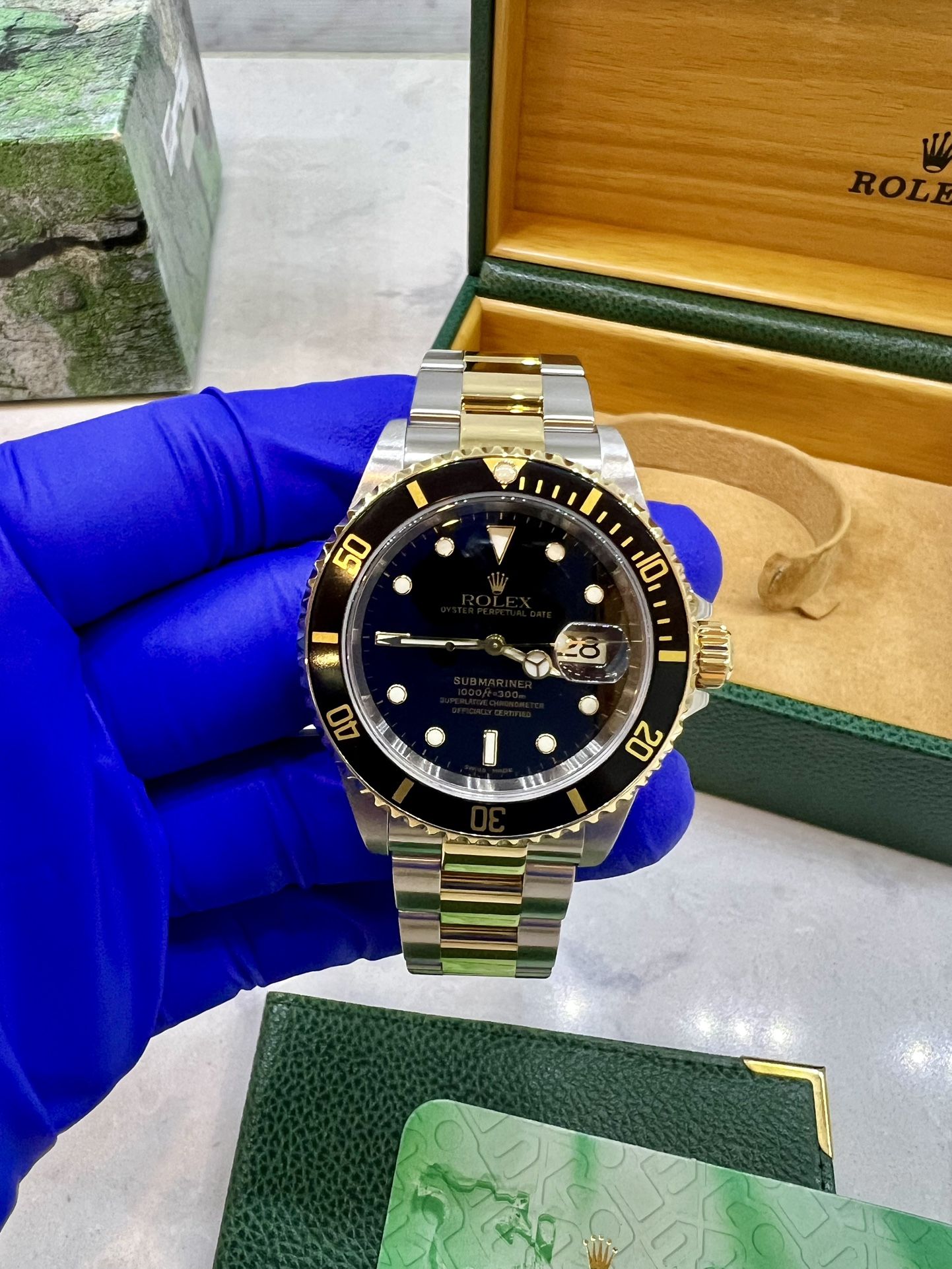 🎩 2005 ROLEX SUBMARINER 18K BLACK 🎩