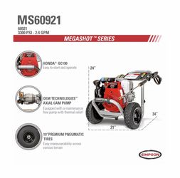 NEW IN BOX! SIMPSON 3300 PSI Gas Pressure Washer w/ Honda Engine – Never Opened
