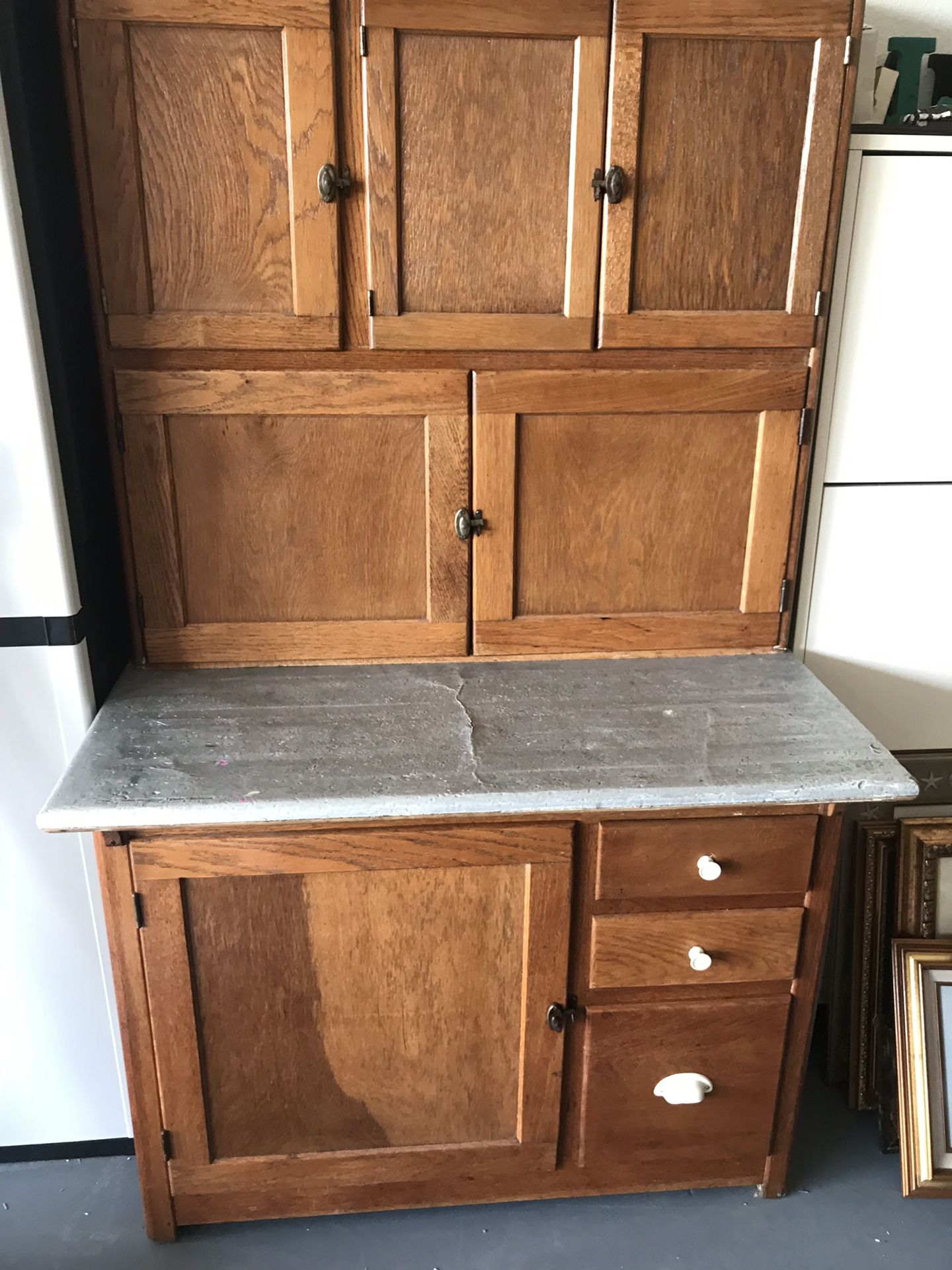 Circa 1910 Antique Hoosier Cabinet