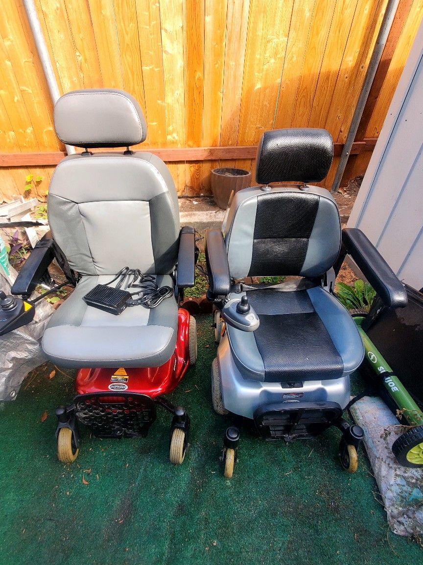 Two Electric Wheelchairs