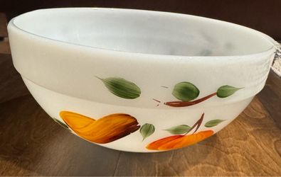Vintage Fire-King Milk Glass Mixing Bowl