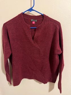 Vince Camuto Burgundy Knit Sweater XS
