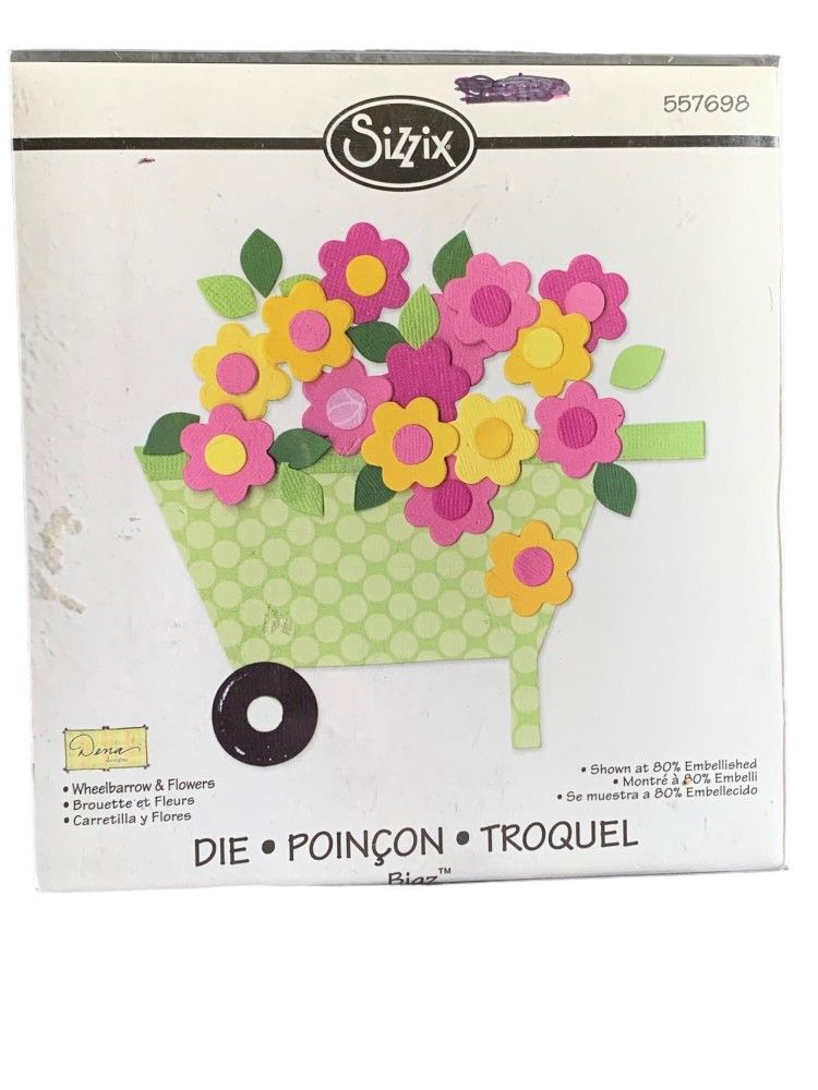 Sizzix Wheelbarrow & Flowers Bigz Cutting Die