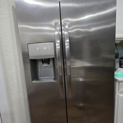 Frigidaire Galaxy 22 Cu. Ft Stainless Steel Counter Depth Side By Side Refrigerator