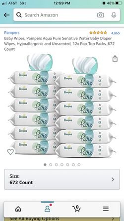 Pampers Pure Baby Wipes