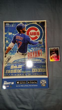 Kris Bryant limited edition Jumbo card Chicago Cubs Topps