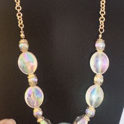 Iridescent Necklave & Bracelet 