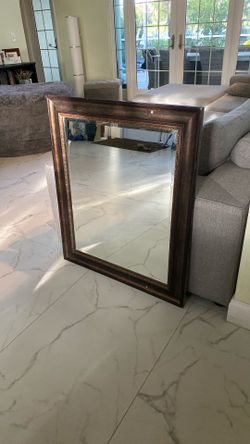 Dark Brown Mirror 30” X 36”