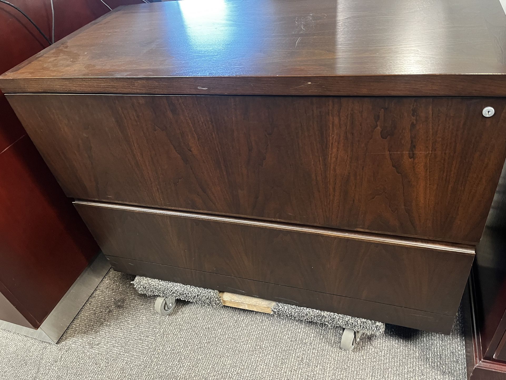 Wood Filing Cabinet - Steelcase Lateral Filing Cabinet