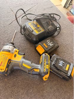 Dewalt impact  2 batteries and charger