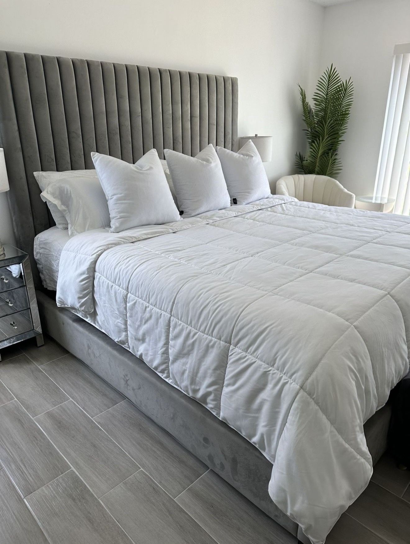 King Size Upholstered Bed Frame