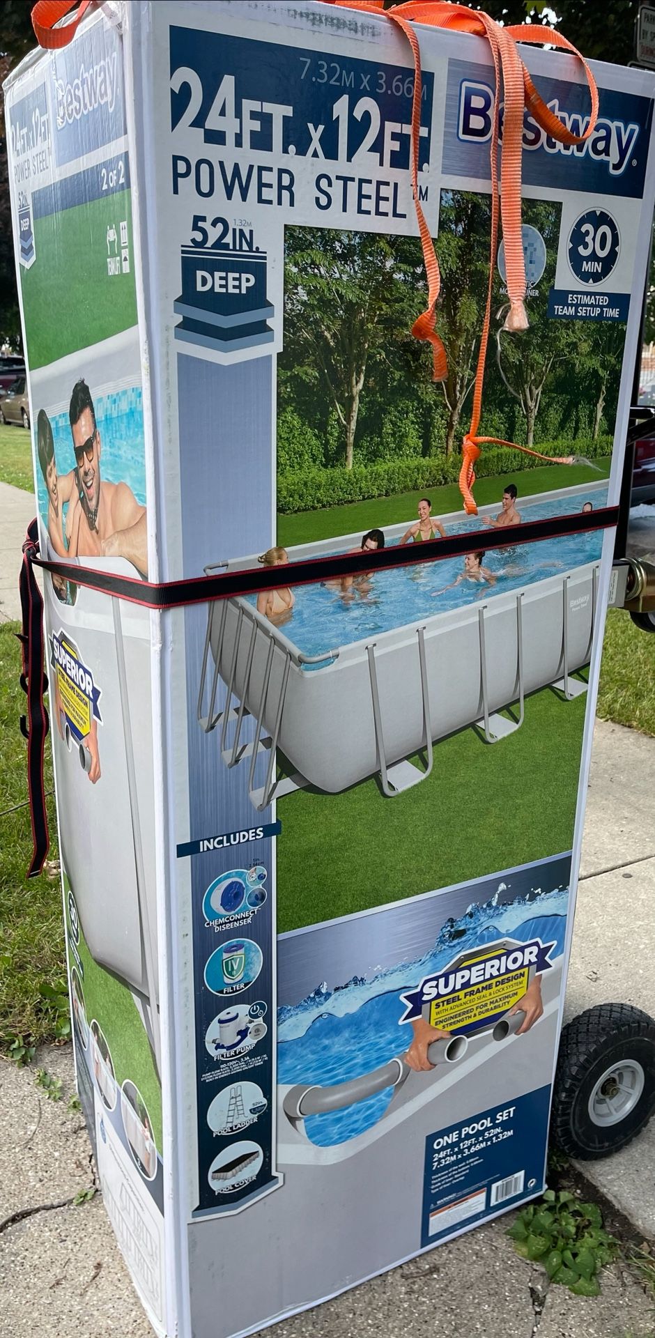 Pool - Bestway 24’x12’x52” With Accessories