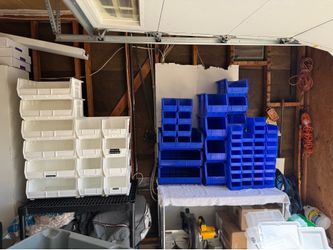 Heavy duty plastic bins
