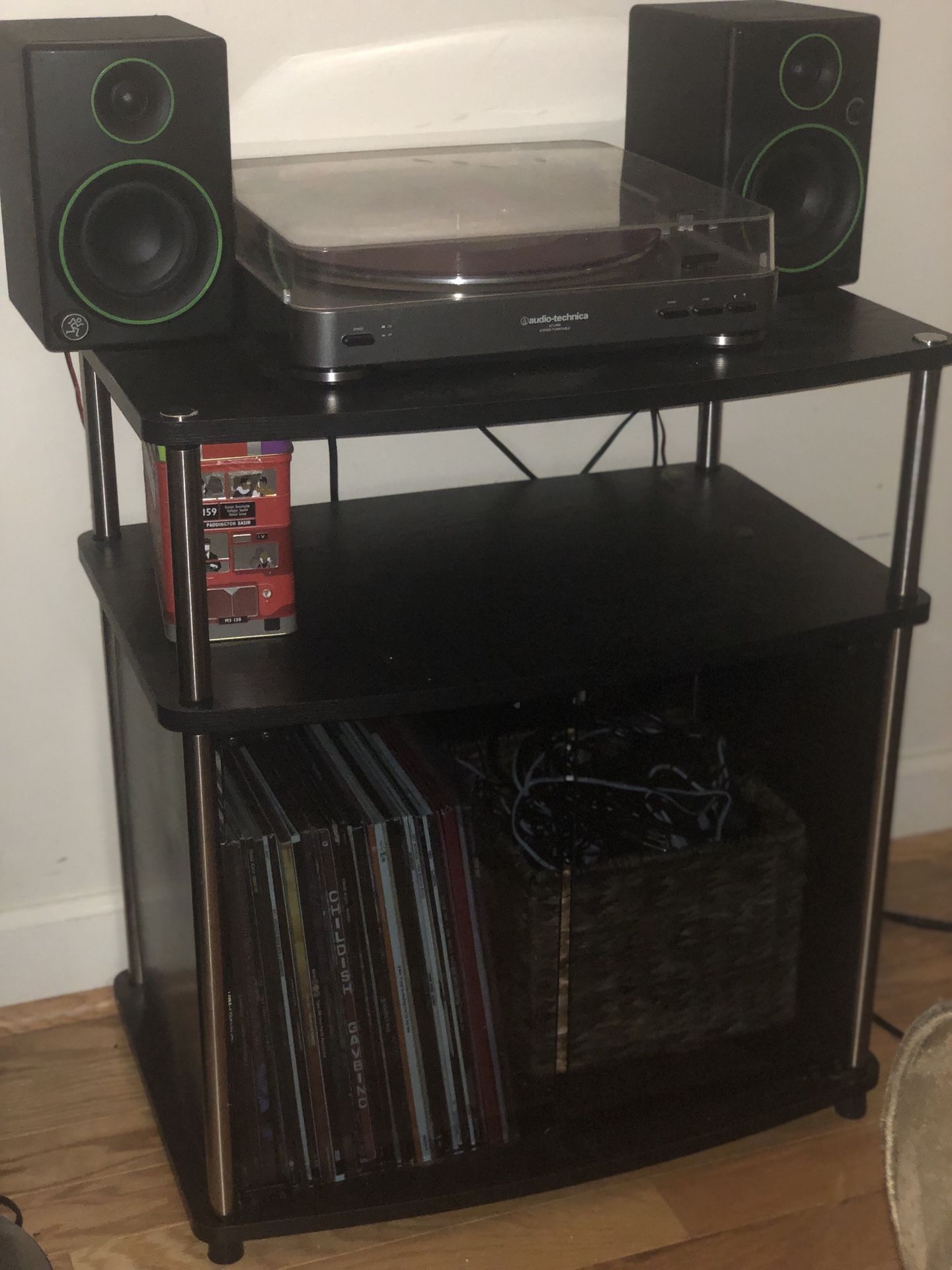 End table with underneath storage