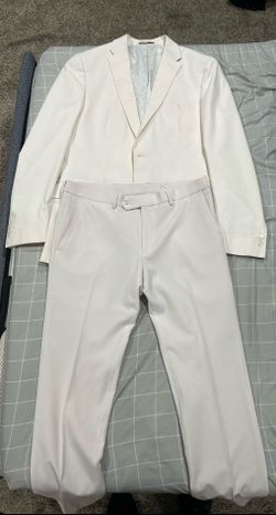 Tommy Hilfiger White Suit Mens Full Set Like New $180
