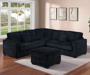 Sectional sofa with ottoman