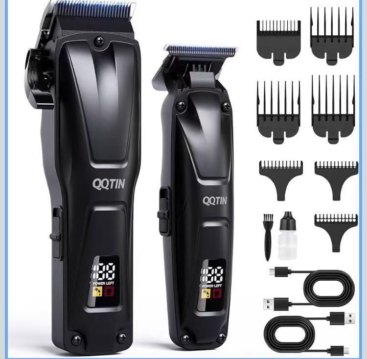 Hair Clippers for Men Professional, Cordless Electric Hair Trimmer with Fast Charging Port, Up to 5 Hours Runtime Hair Cutting Kit, Barber & Home Clip