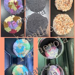 Handmade Car Cupholder Coasters