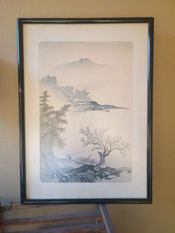 Imoto Tekiho/Landscape painting 4 Showa/Antique Japanese Ukiyo-e Woodblock Print