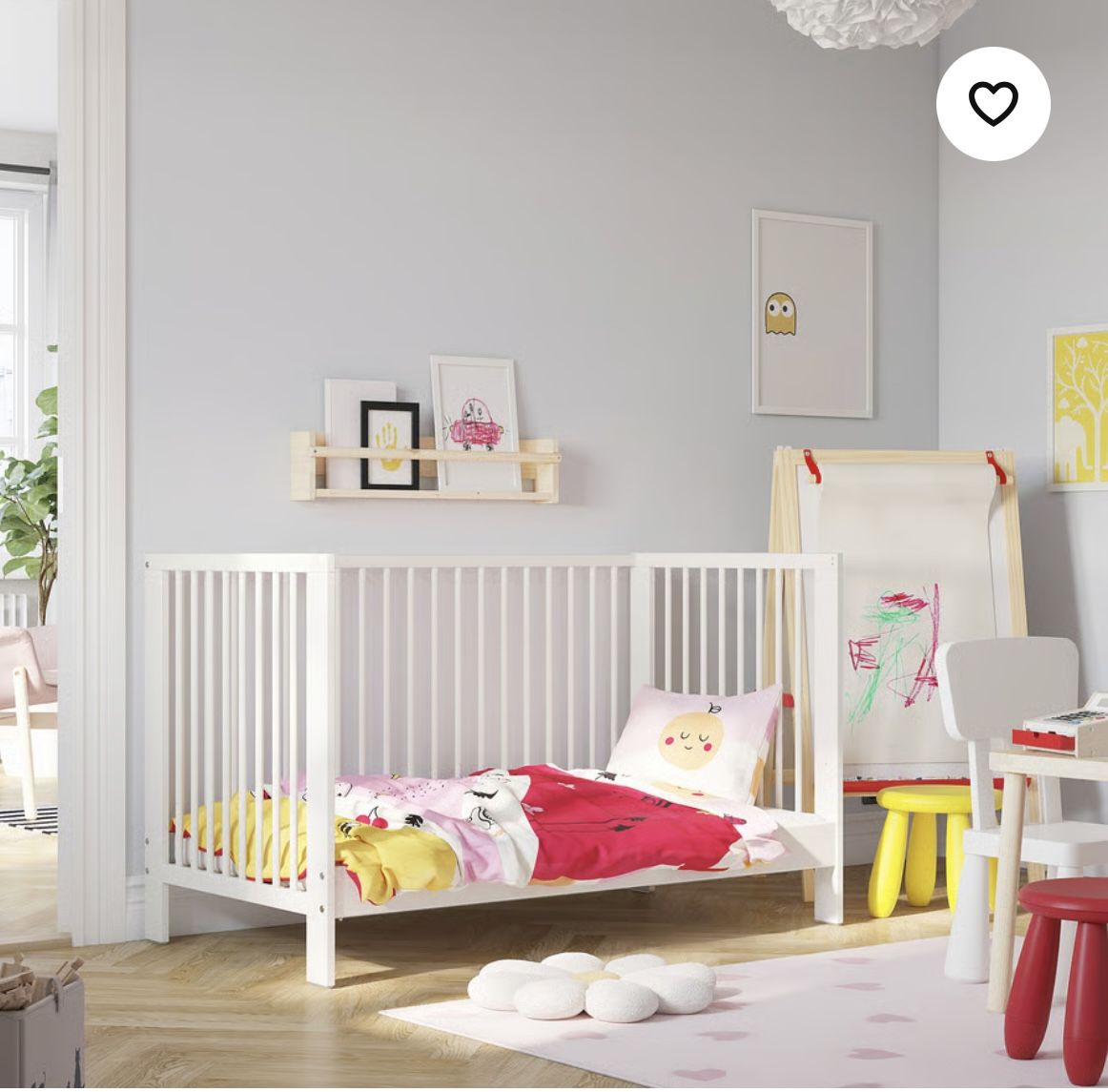 IKEA Gulliver Crib + IKEA mattress + cover  in immaculate condition