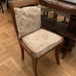 Antique Tiger Oak Harp Chair 