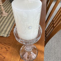 Crystal Pillar Candle Holder