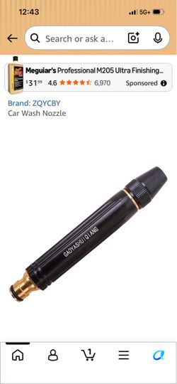 Car wash nozzle