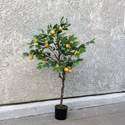 4FT Artificial Lemon Tree, Fake Lemon Plant