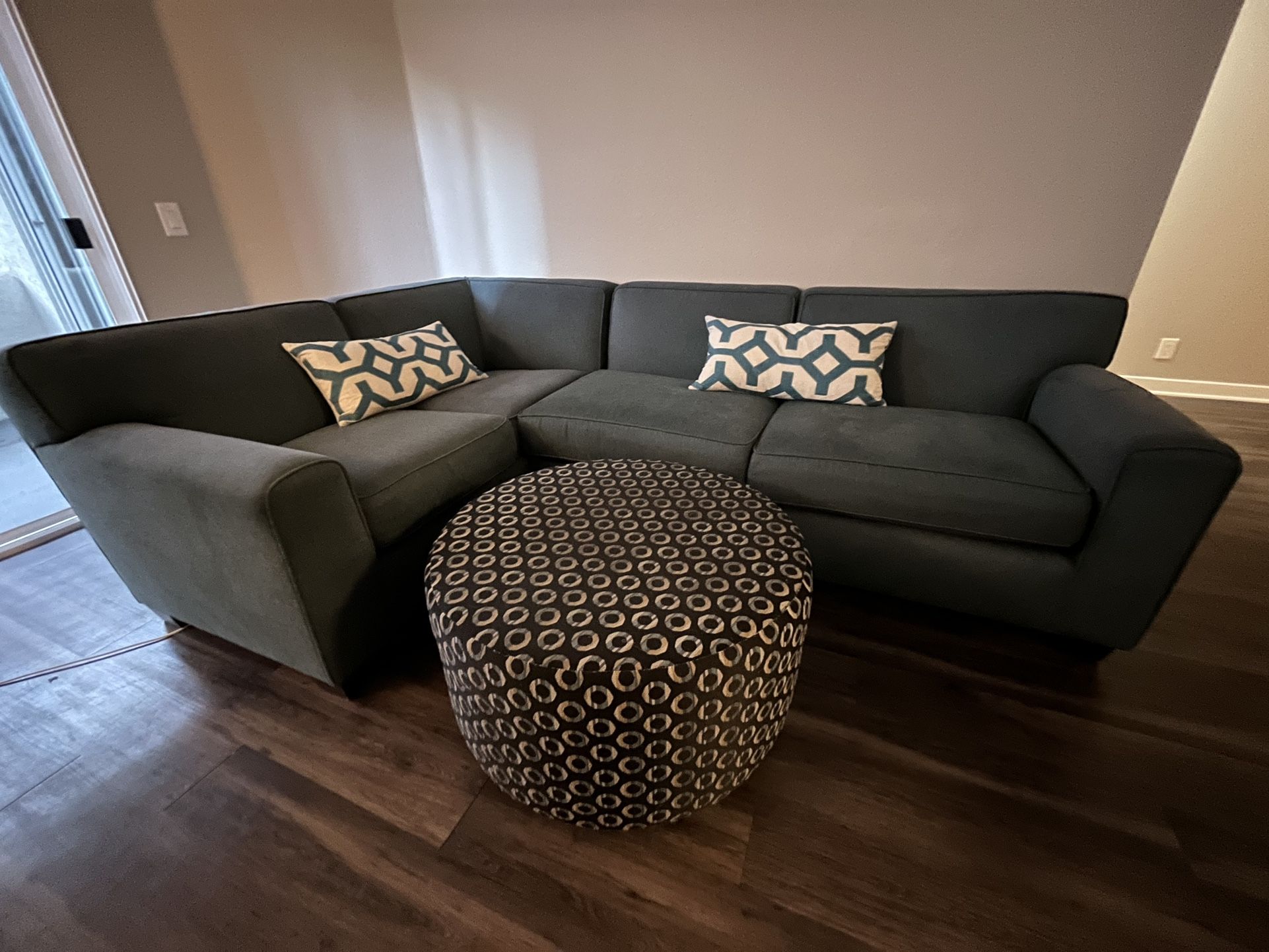 Blue Section Sofa Couch