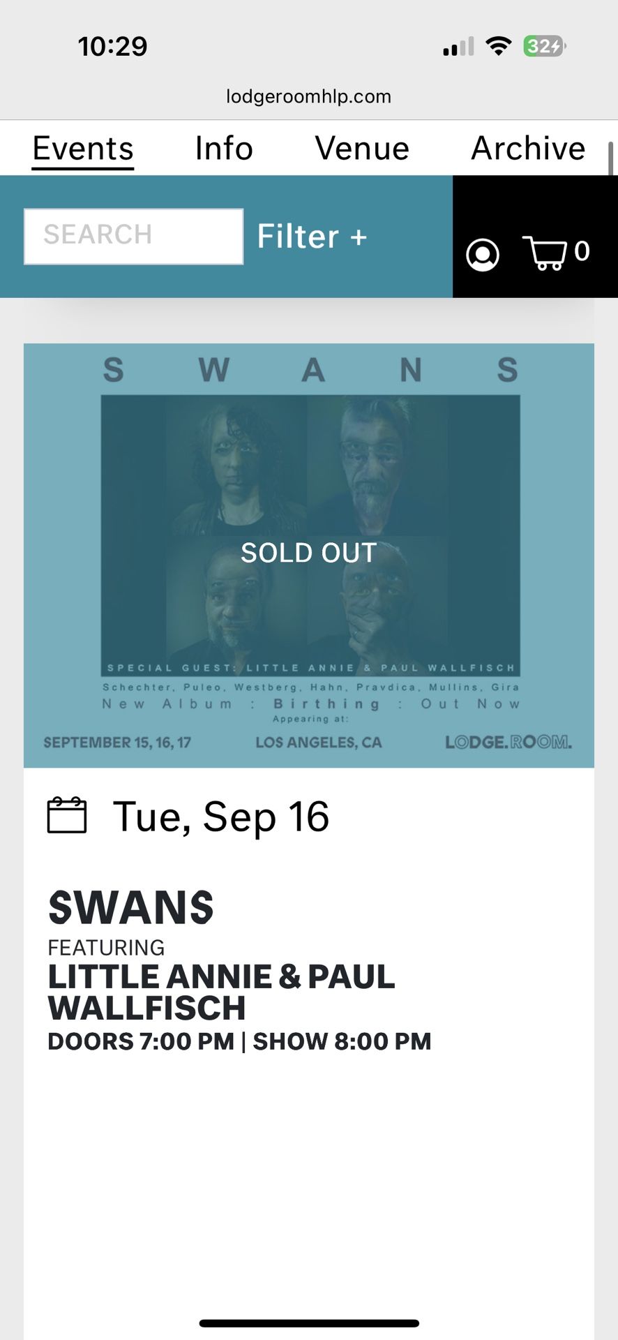SWANS TICKET