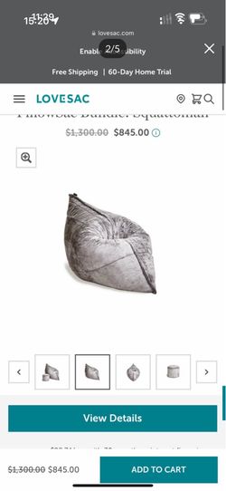 Love Sac Pillow sac and Squatterman Lovesac