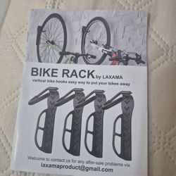 Bike Rack for Garage Wall Mount 4 Pack Vertical Hooks Bicycle Hanging for Indoor