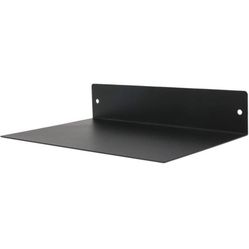 Floating Shelf Wall Mounted (8 inch x 12 inch) Heavy Duty Industrial Modern Steel, Black