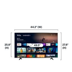 TCL - 50" Class 4 Series LED 4K UHD Smart Roku TV  Model:50S425   