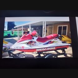 97 SEADOO 2 SEATER GSX 800 CC SEADOO GSX 800CC RUNNING  FAST RUNNING SEADOO 2 SEATER 2 STROKE OIL INJECTED