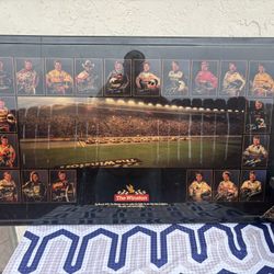 VTG 1992 Sports Marketing Enterprise. The Winston Car Racing Poster Wooden Frame