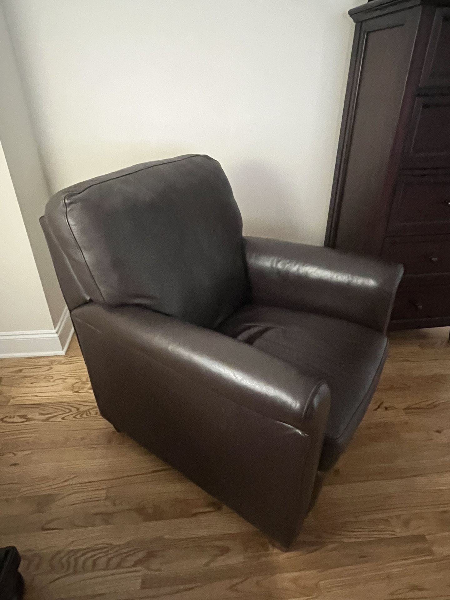 Small Brown Reclining Chair