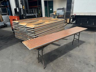 18” X 96” Wood Seminar/ Conference Tables (34)