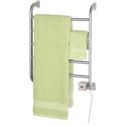 Regent Towel Warmer - Wall Mounted Towel Warmer Rack for Drying Towels and Garments - 25.5-Inch Nickel Finish Frame with 5 Bars