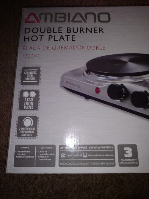 Ambiano Double burner Hot Plate - appliances - by owner - sale