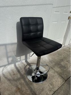 Black bar stool