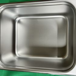6" Stainless steel Steam Pan Half size