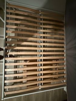 Metal bed frame queen size