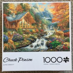 Jigsaw Puzzle ALPINE SERENITY Buffalo NO MISSING PIECES 